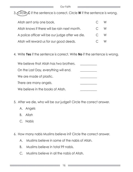 Weekend Learning Islamic Studies Workbook: Level 1 (Revised and Enlarged Edition)