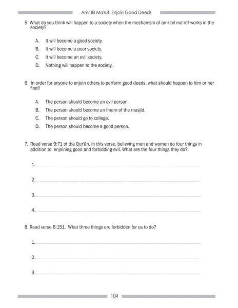 Weekend Learning Islamic Studies Workbook: Level 7 (Revised and Enlarged Edition)