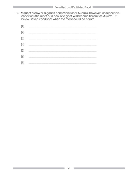 Weekend Learning Islamic Studies Workbook: Level 8 (Revised and Enlarged Edition)