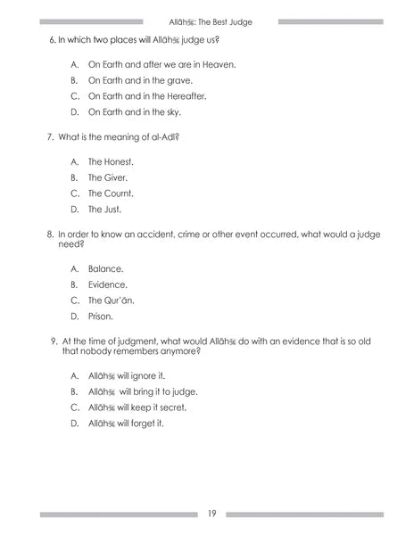 Weekend Learning Islamic Studies Workbook: Level 3 (Revised and Enlarged Edition)
