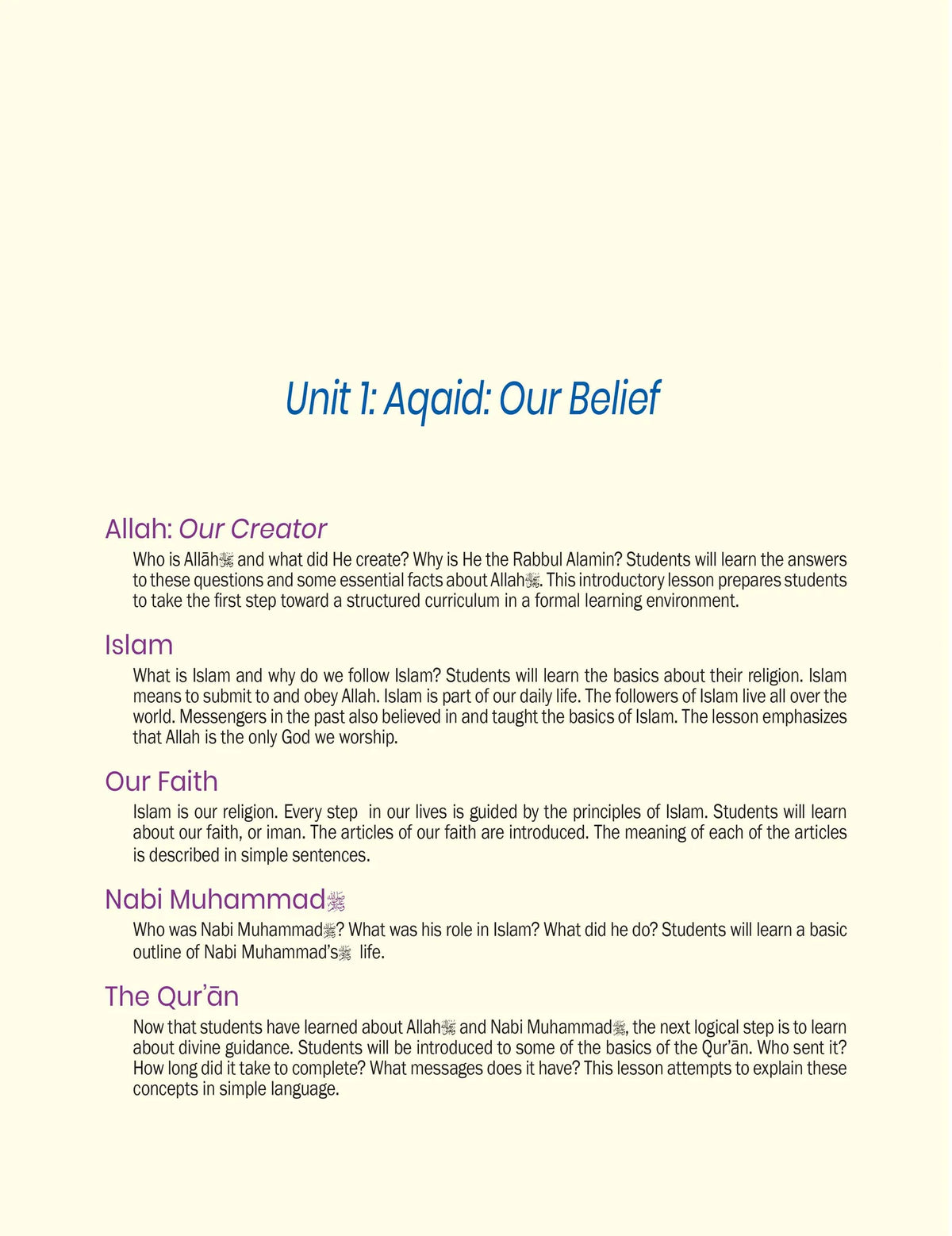 Weekend Learning Islamic Studies: Level 1 (Revised and Enlarged Edition)