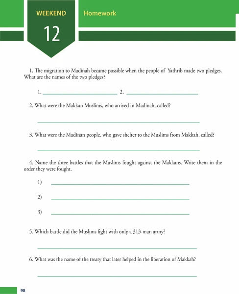 Weekend Learning Islamic Studies: Level 4 (Revised and Enlarged Edition)