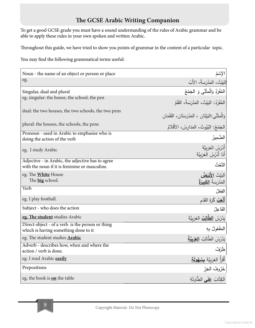 The GCSE Arabic Writing Companion - Chawki Nacef