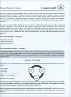 I Love Islam Teacher/Parent Guide: Level 5 (International/Weekend Edition)