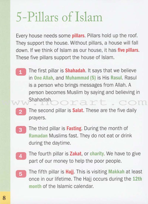 5-Pillars of Islam Activity Book (for Beginners)
