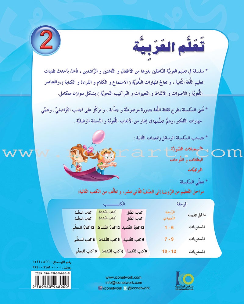 ICO Learn Arabic Textbook: Level 2  (Combined Edition, with Access Code) تعلم العربية  - مدمج