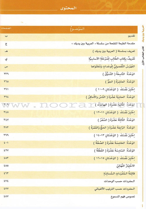 Arabic Between Your Hands Textbook: Level 1, Part 2 (With Online Audio Content) العربية بين يديك كتاب الطالب