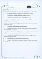 Learning Islam Workbook: Level 1 (7th  Grade, Weekend/International Edition)