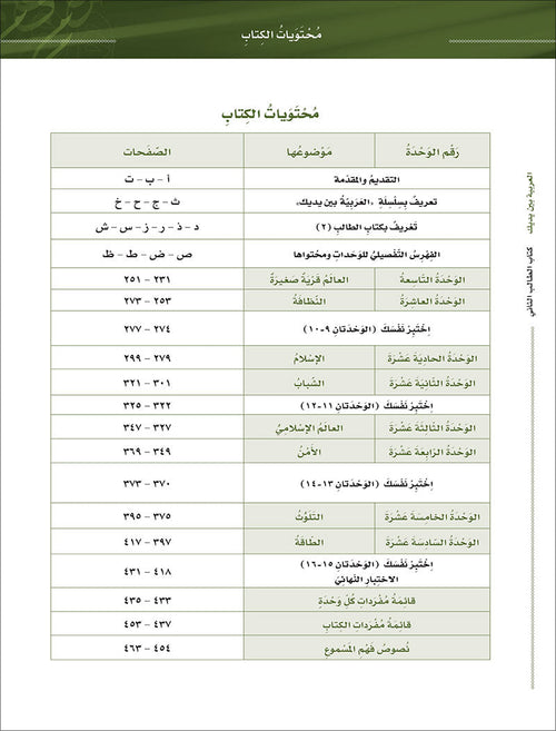 Arabic Between Your Hands Textbook: Level 2, Part 2 (With Online Audio Content) العربية بين يديك كتاب الطالب