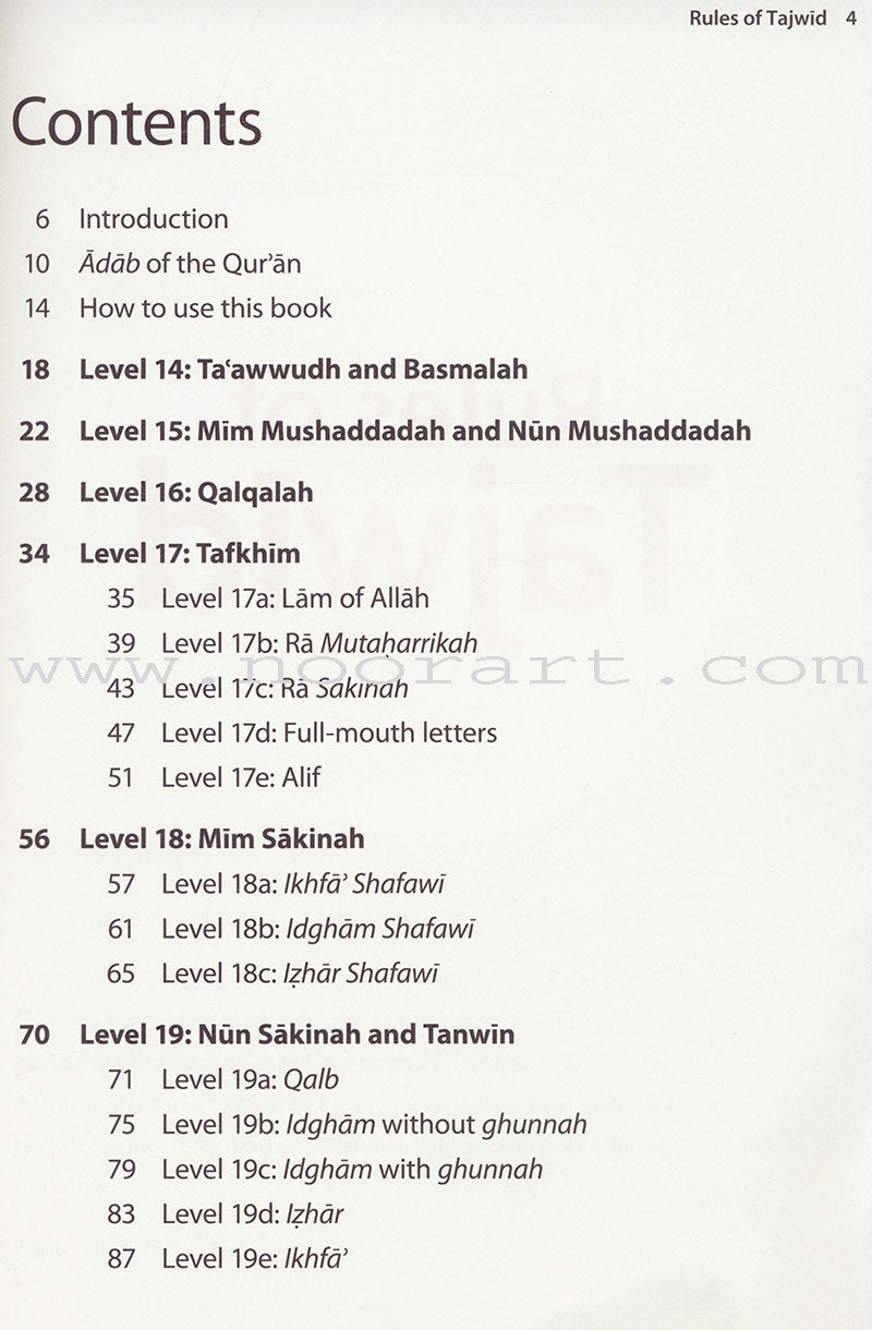 Rules of Tajwid - Learn to Read Series (South Asian Script)