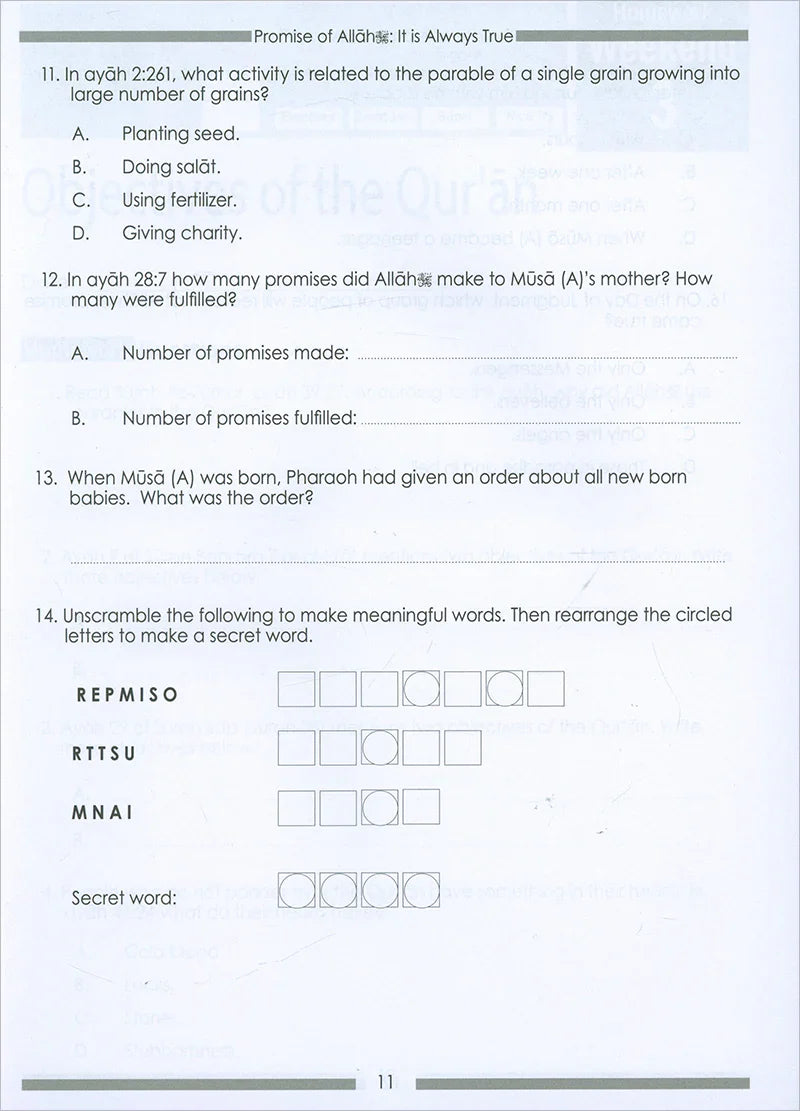 Weekend Learning Islamic Studies Workbook: Level 6 (Revised and Enlarged Edition)