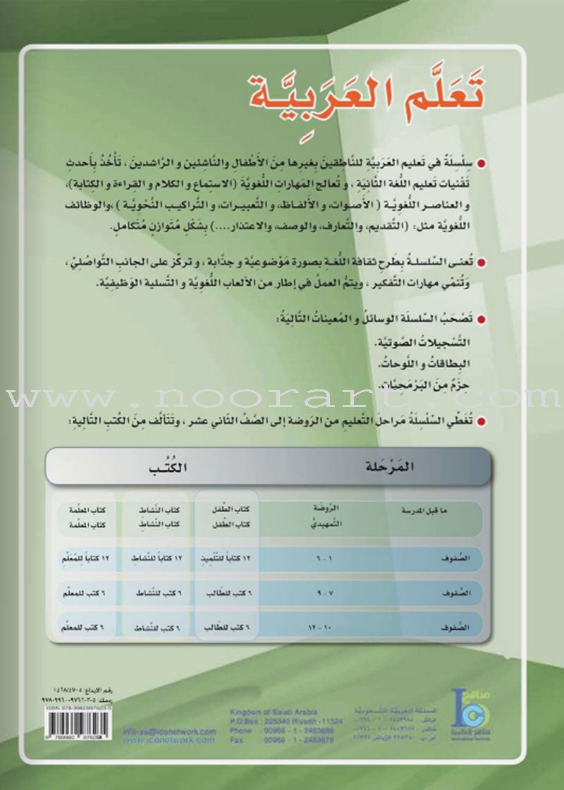 ICO Learn Arabic Teacher's Manual: Level 5, Part 2 تعلم العربية