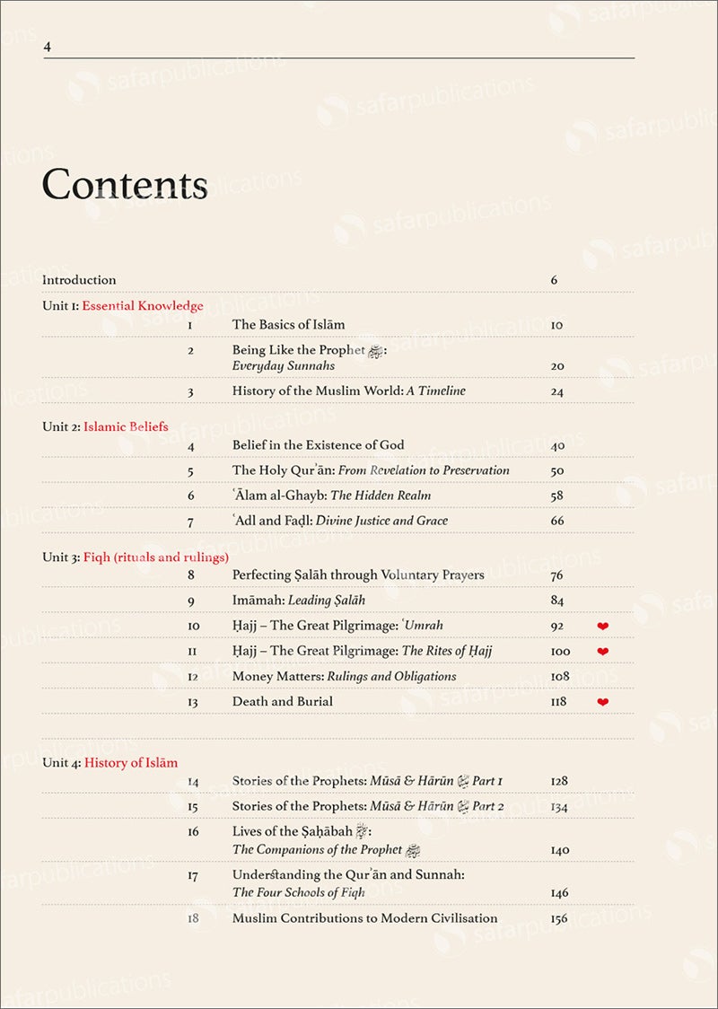 Safar Islamic Studies Textbook: Level 8