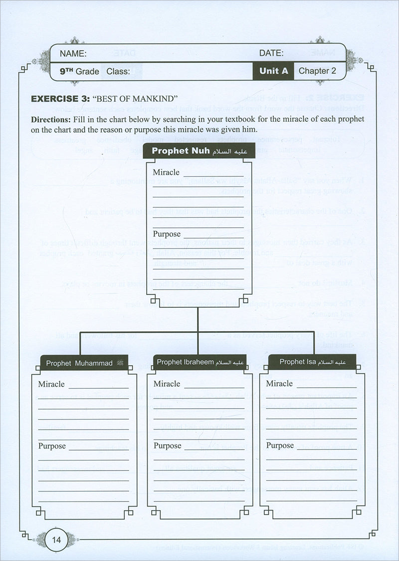 Learning Islam Workbook: Level 3 (9th Grade, Weekend/International Edition)