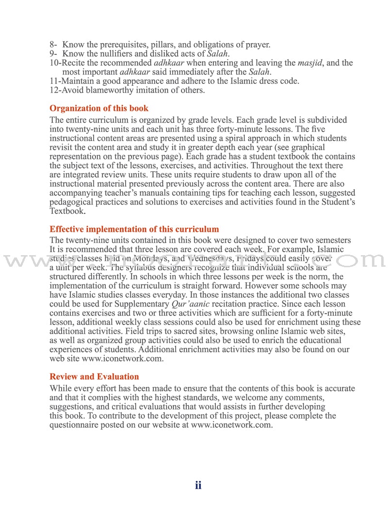 ICO Islamic Studies Textbook: Grade 6, Part 1