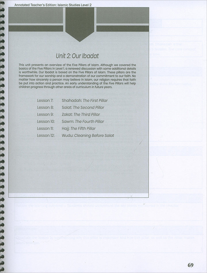 Weekend Learning Islamic Studies Teacher's Manual: Level 2 (New Edition)