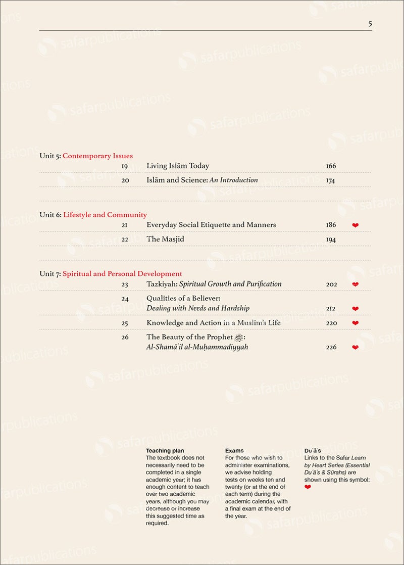 Safar Islamic Studies Textbook: Level 8