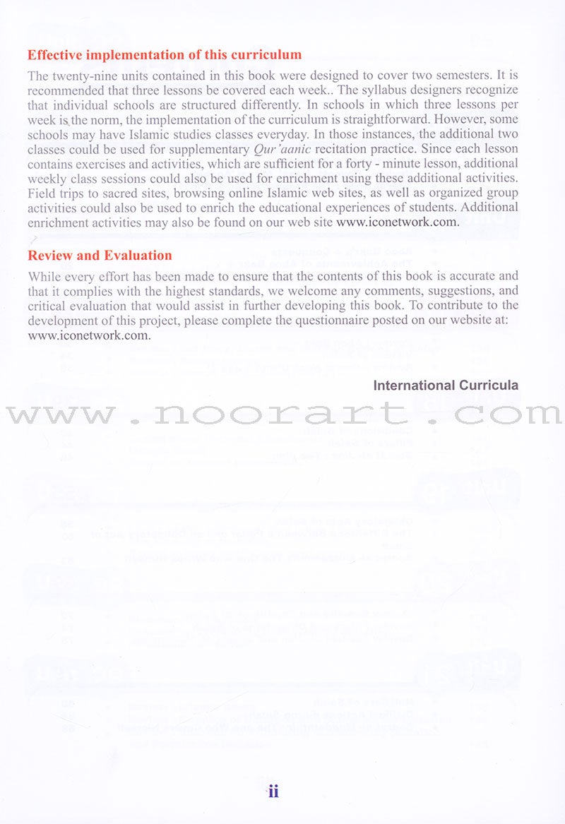 ICO Islamic Studies Textbook: Grade 4, Part 2