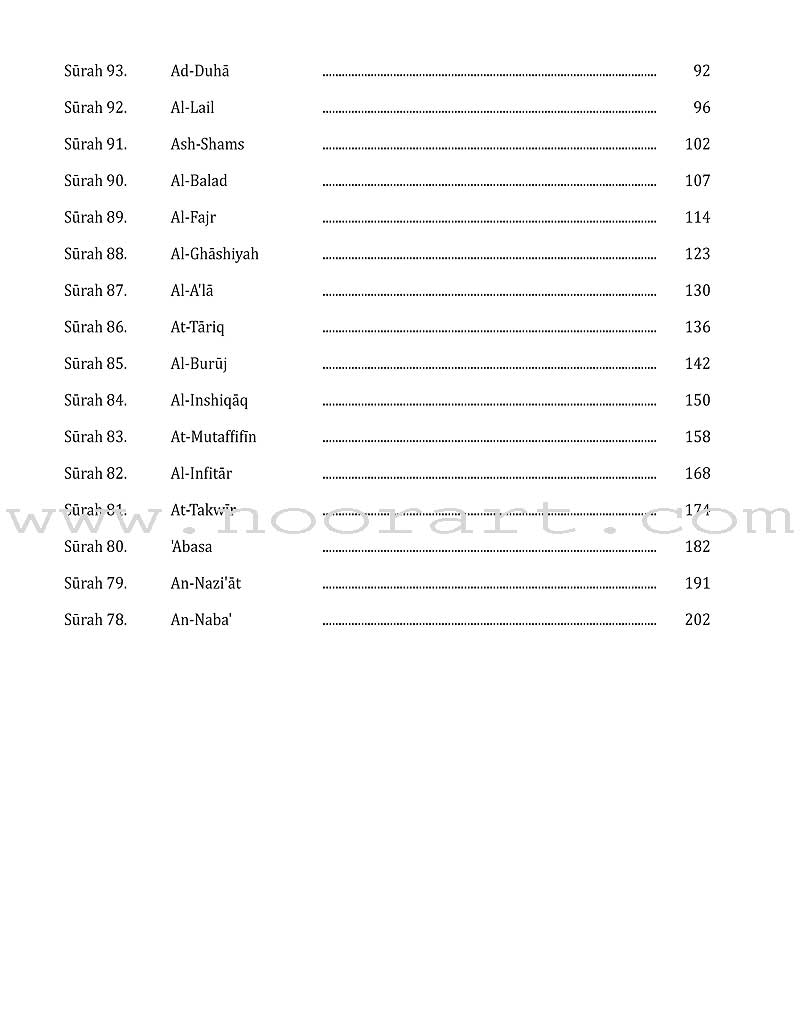 Juz 'Amma for School Students (With Transliteration)