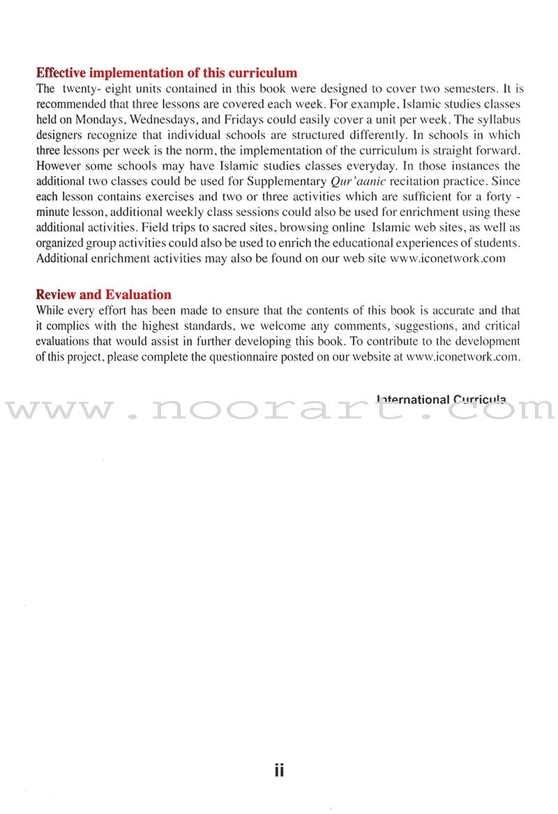 ICO Islamic Studies Textbook: Grade 1 (Light Edition)