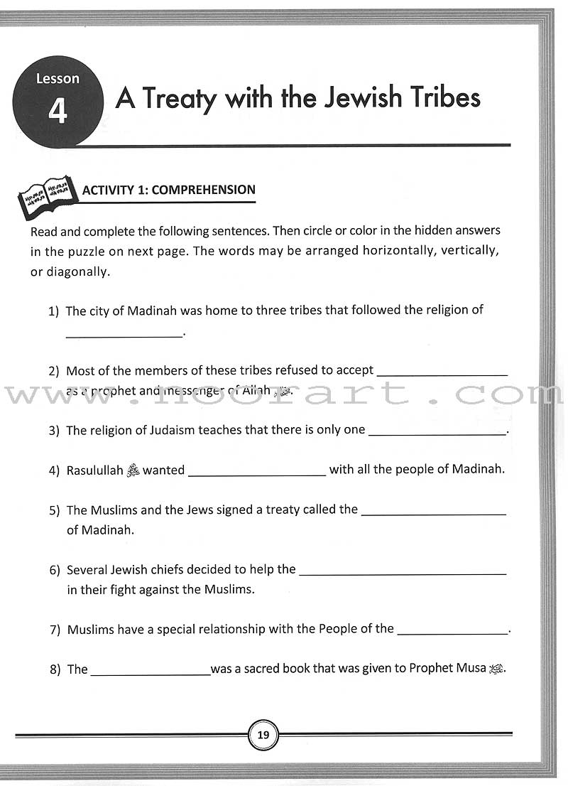 Sirah of Our Prophet Workbook Level 6