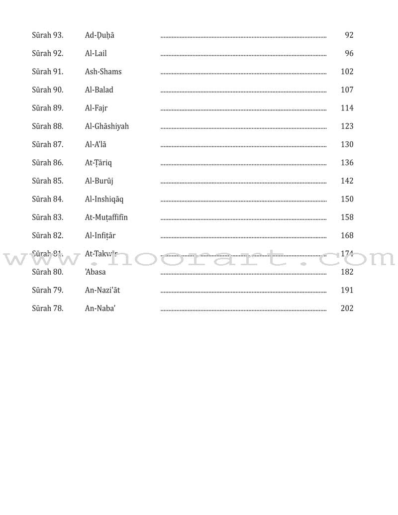 Juz 'Amma for School Students (Without Transliteration)