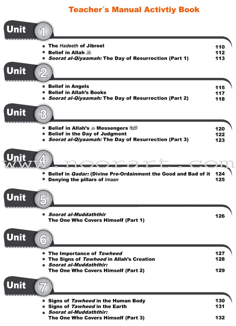 ICO Islamic studies Teacher's Manual: Grade 5, Part 1