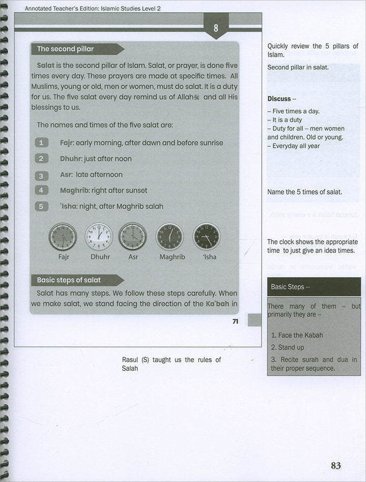 Weekend Learning Islamic Studies Teacher's Manual: Level 2 (New Edition)