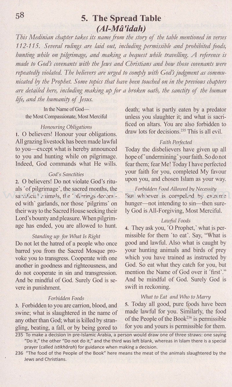 The Clear Quran with Thematic English Translation- Paperback (8.4" x 5.8")