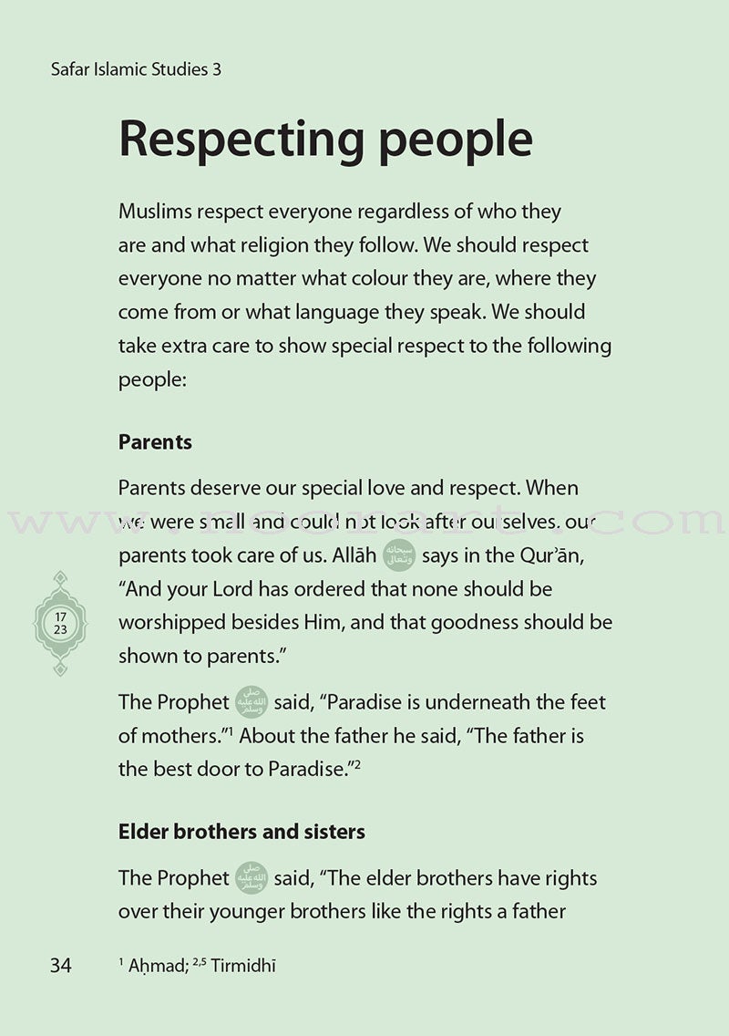 Safar Islamic Studies Textbook: Level 3