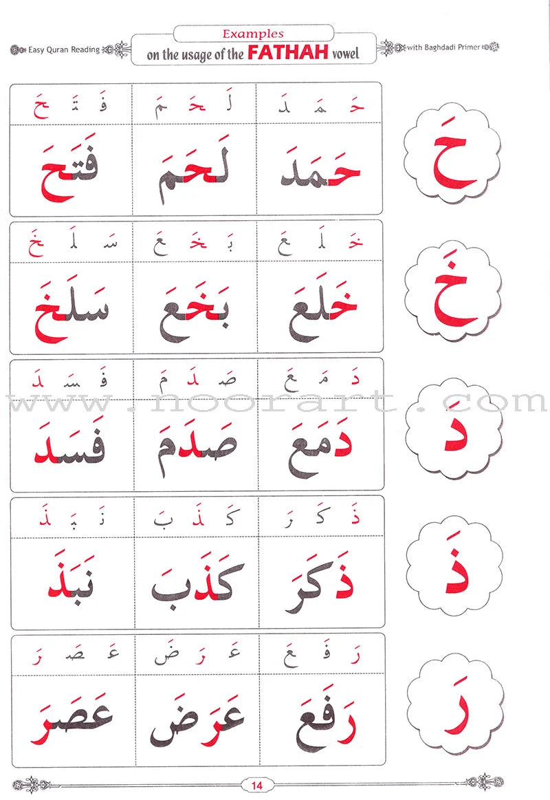 Easy Quran Reading with Baghdadi Primer (With English Guidelines)