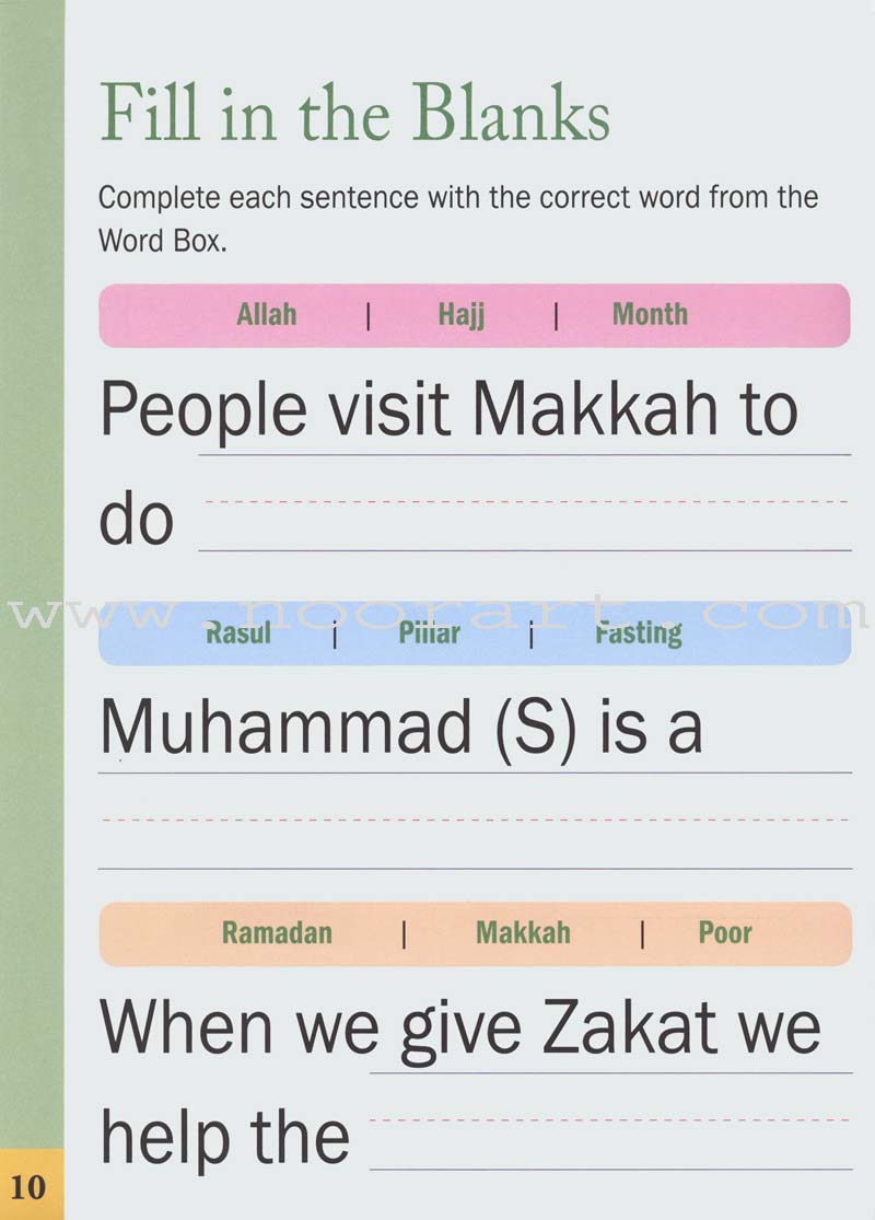 5-Pillars of Islam Activity Book (for Beginners)