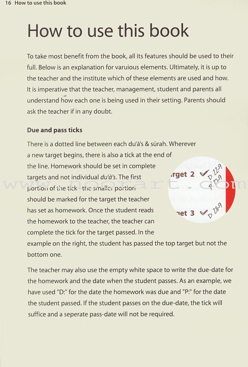 Essential Du'a's & Surahs: Book 1 (South Asian Script)