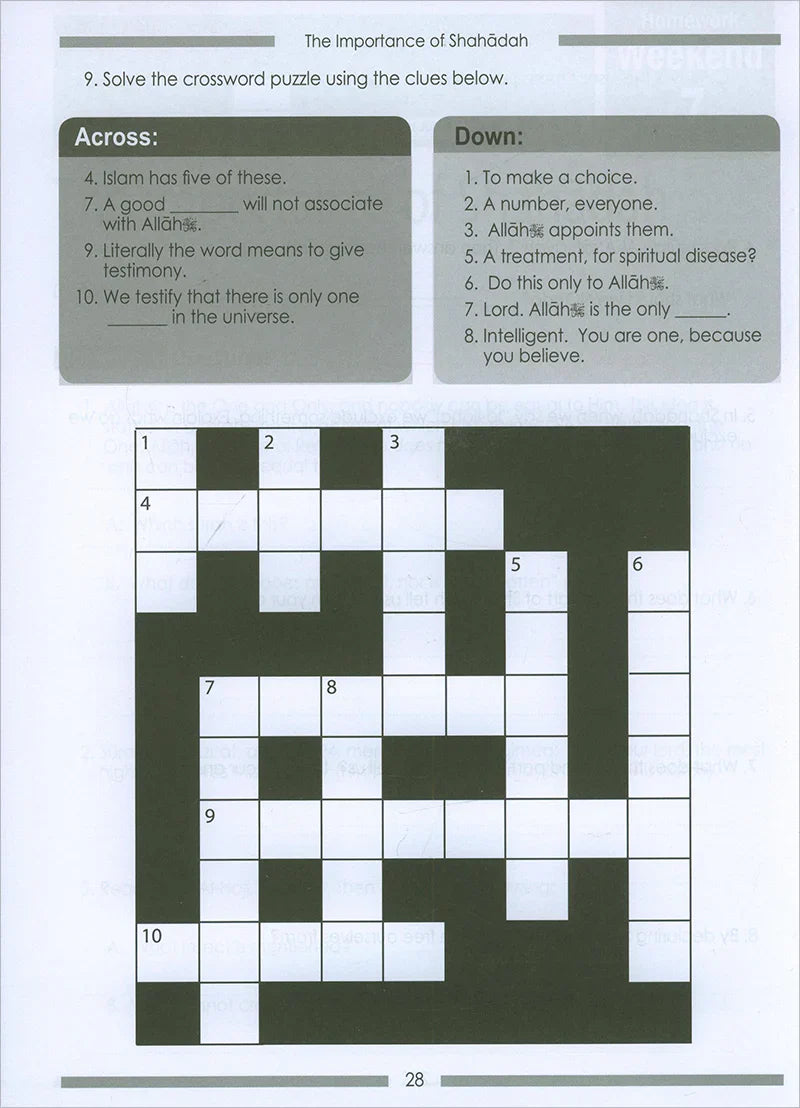 Weekend Learning Islamic Studies Workbook: Level 6 (Revised and Enlarged Edition)