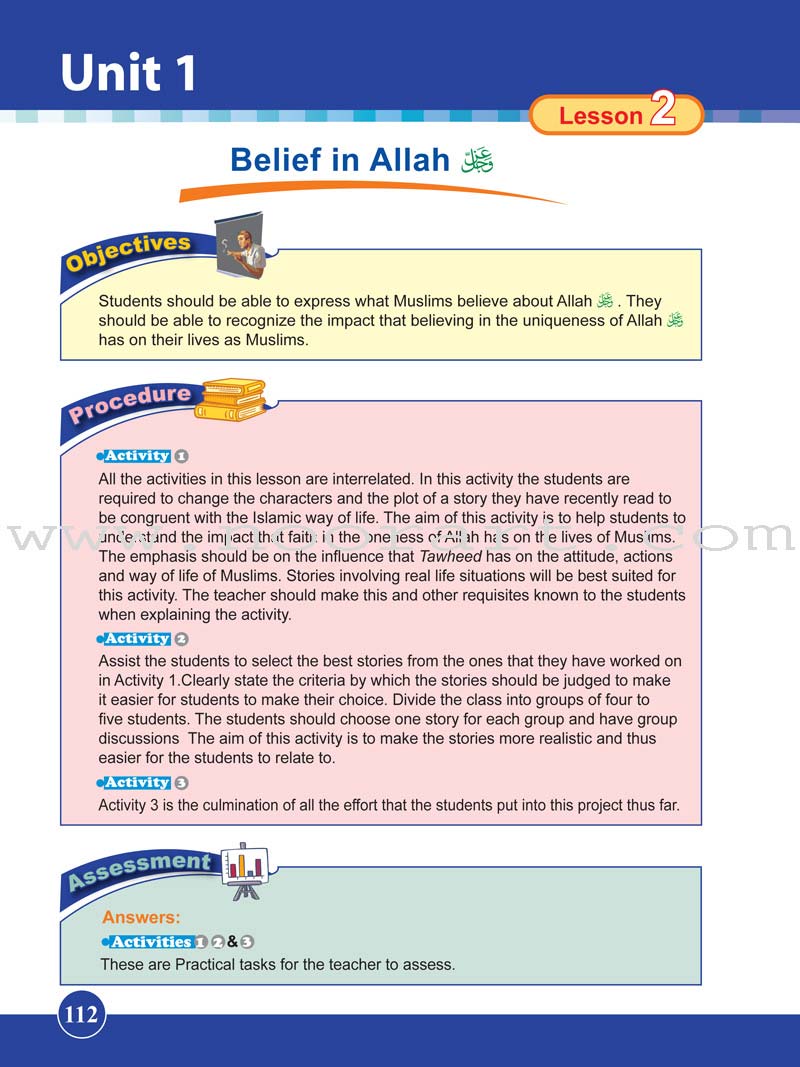 ICO Islamic studies Teacher's Manual: Grade 5, Part 1