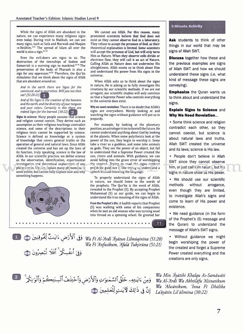 Weekend Learning Islamic Studies: Teacher's Manual Level 9 (With USB)
