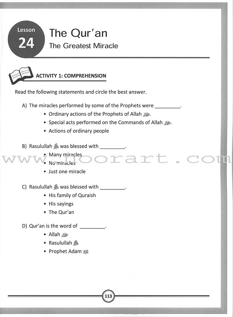 Sirah of Our Prophet Workbook Level 6