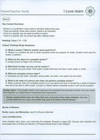 I Love Islam Teacher/Parent Guide: Level 3