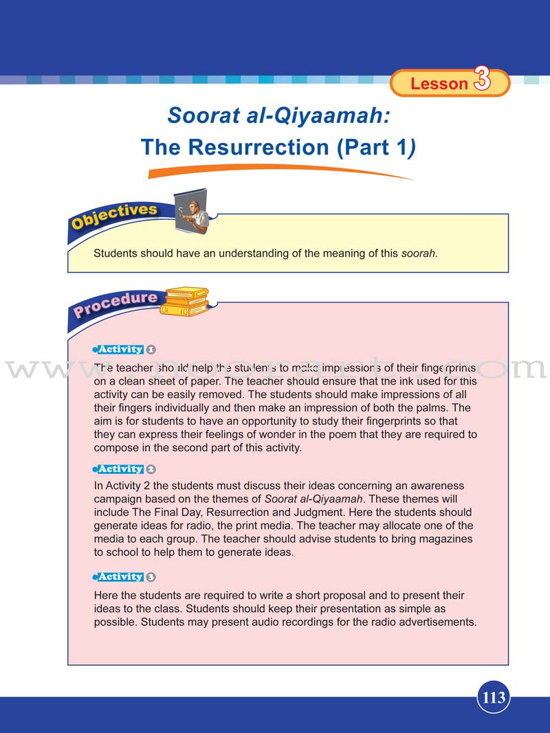 ICO Islamic studies Teacher's Manual: Grade 5, Part 1