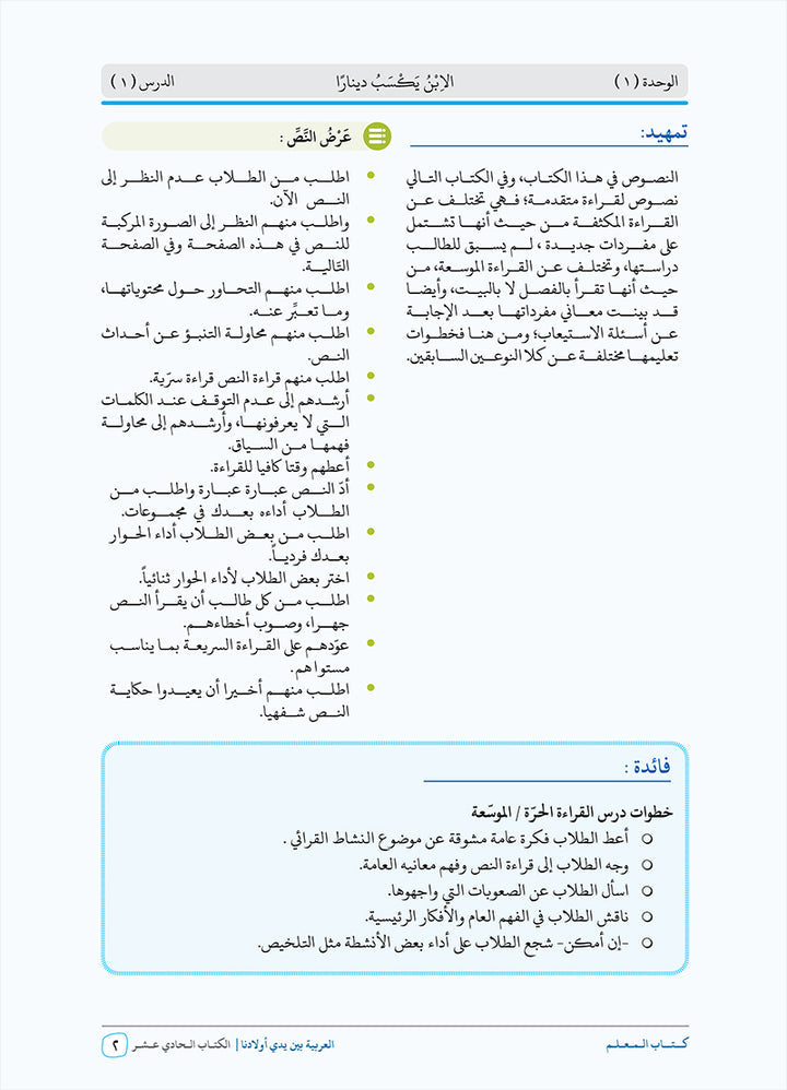 Arabic Between Our Children's Hands Teacher's Manual: Level 11 العربية بين يدي أولادنا