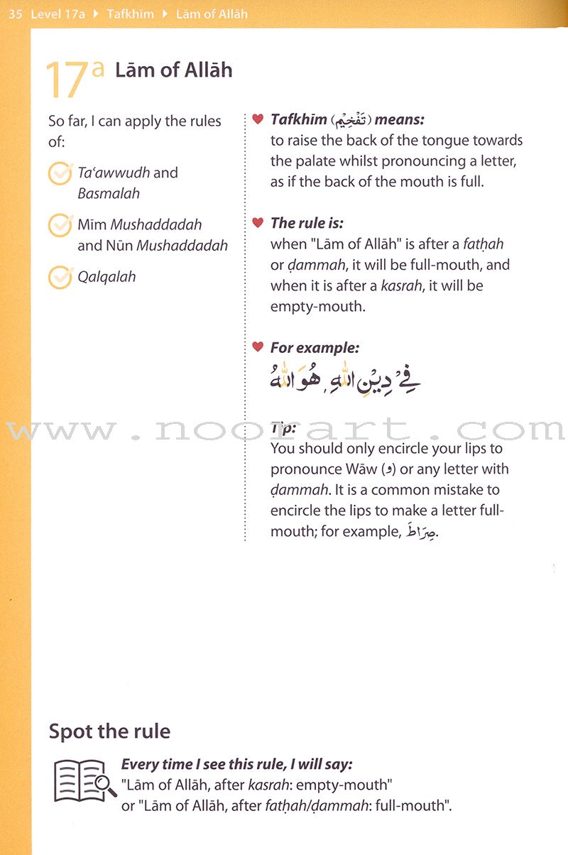 Rules of Tajwid - Learn to Read Series (South Asian Script)