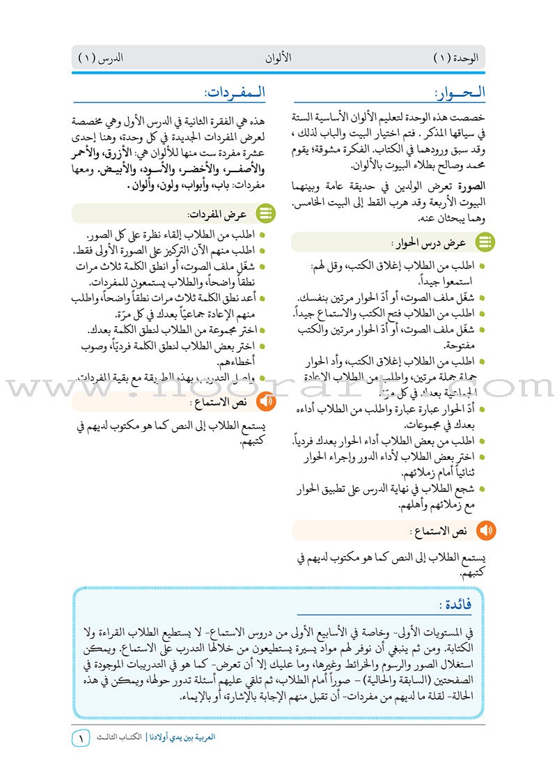 Arabic Between Our Children's Hands Teacher's Manual: Level 3 العربية بين يدي أولادنا