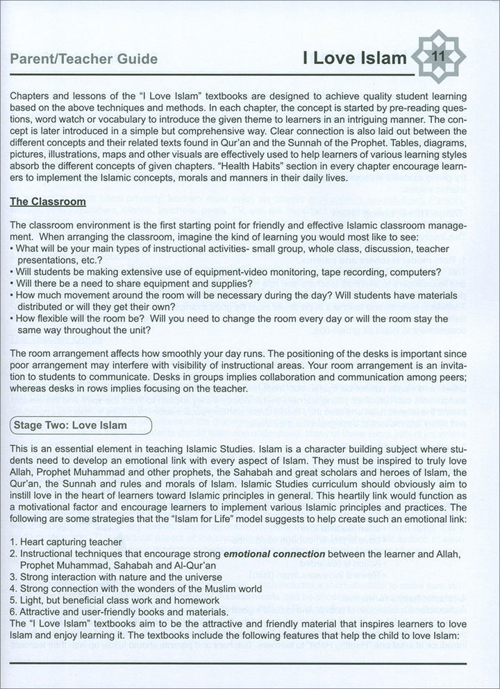 I Love Islam Teacher/Parent Guide: Level 5 (International/Weekend Edition)