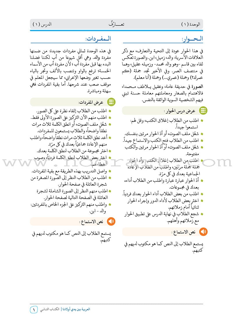 Arabic Between Our Children's Hands Teacher's Manual: Level 2 العربية بين يدي أولادنا