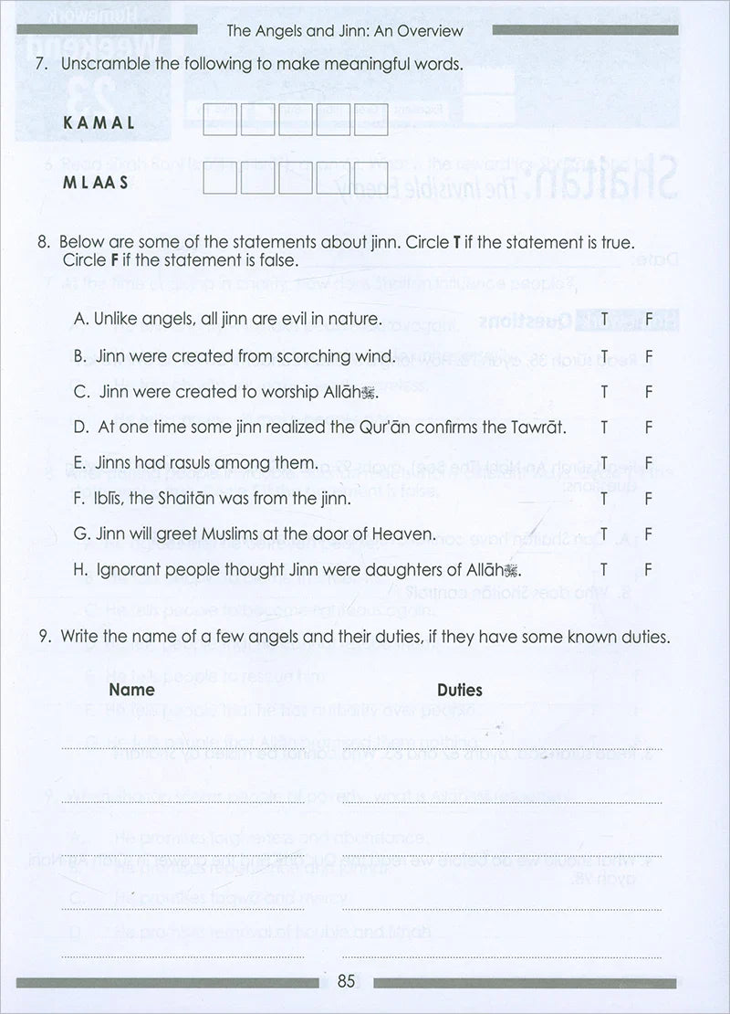 Weekend Learning Islamic Studies Workbook: Level 6 (Revised and Enlarged Edition)