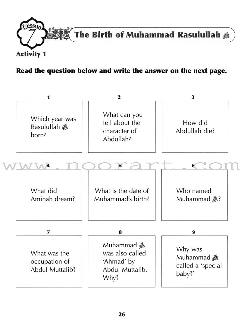 Sirah of Our Prophet Workbook: Level 2