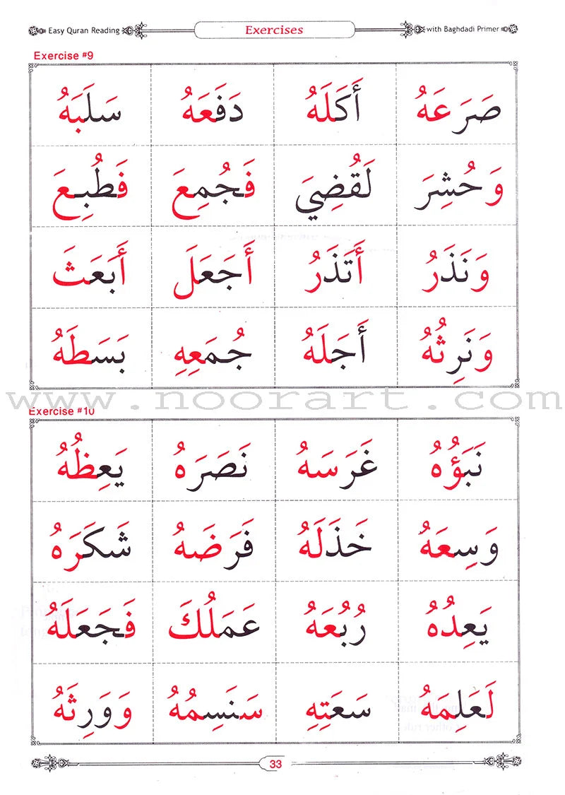 Easy Quran Reading with Baghdadi Primer (With English Guidelines)