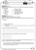 Learning Islam Worksheets: Level 3 (8th Grade)