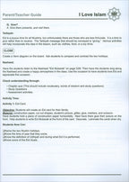 I Love Islam Teacher/Parent Guide: Level 1 (International/Weekend Edition)