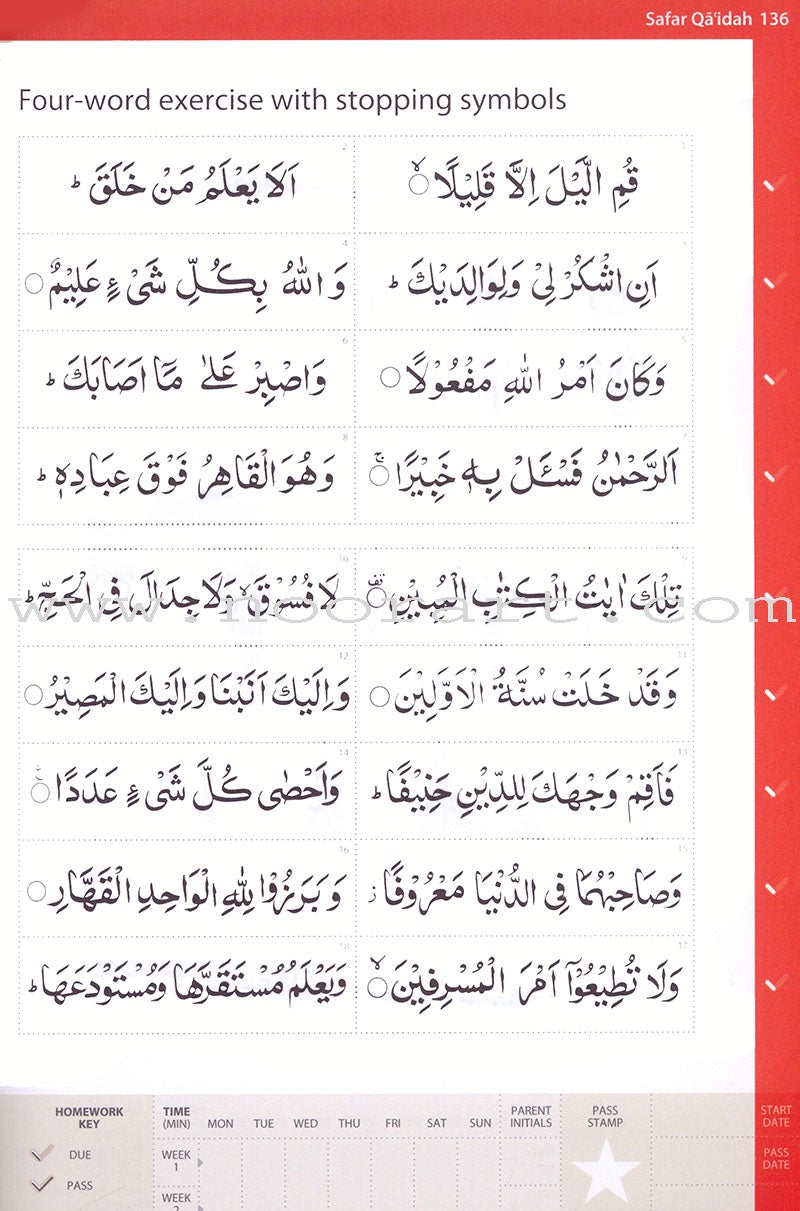 Complete Qa'idah - Learn to Read Series (South Asian Script)